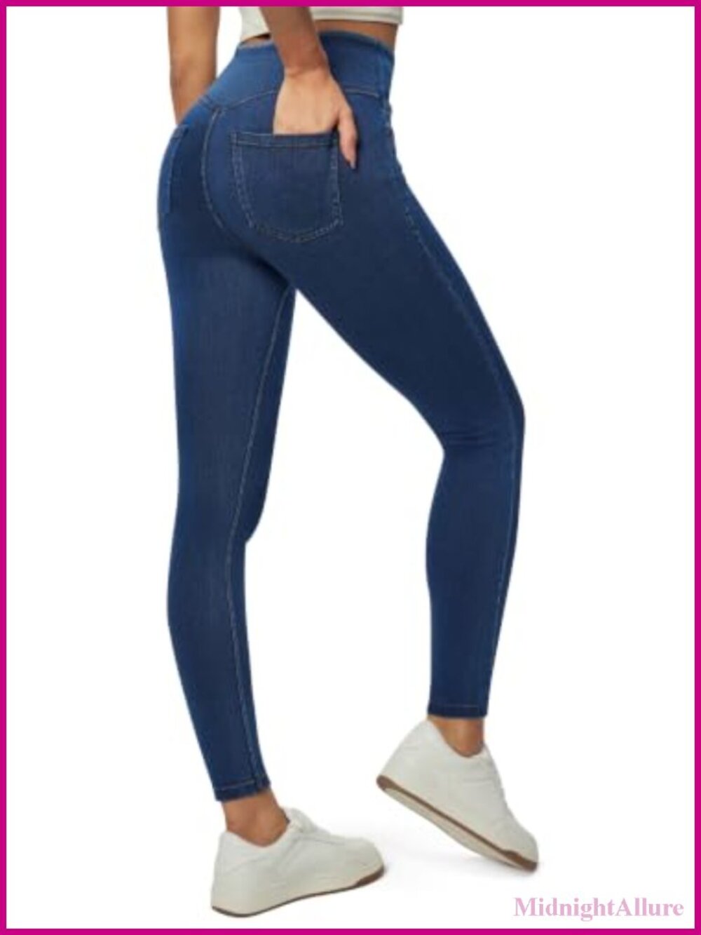 Pull On High Waist Jeggings Stretchy Skinny Jeans Leggings